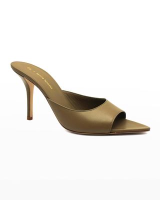 Gia x Pernille Teisbaek + Calfskin Stiletto Mule Sandals