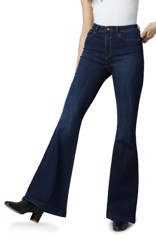 DL1961 + Rachel Instasculpt Ultra High Waist Flare Jeans