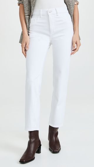 DL1961 + Patti Straight High Rise Ankle Jeans