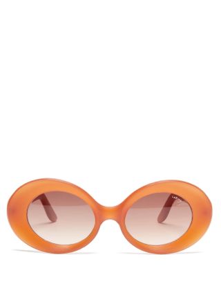 Lapima + Madalena Oval Acetate Sunglasses