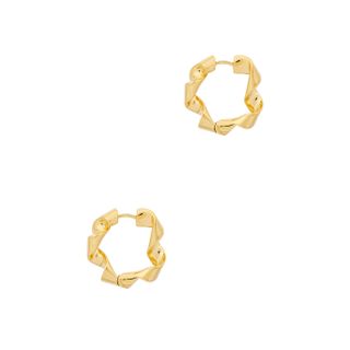 Otiumberg + Ribbon Gold Vermeil Hoop Earrings