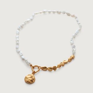 Monica Vinader + Keshi Pearl and Cast Pearl Necklace