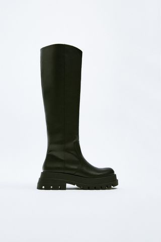 Zara + Track-Sole Boots