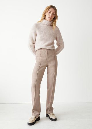 & Other Stories + Checked Linen Pants