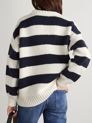 Frame + Oversized Striped Merino Wool Sweater
