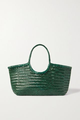 Dragon Diffusion + Nantucket Large Woven Leather Tote