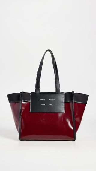 Proenza Schouler White Label + Large Morris Coated Canvas Tote