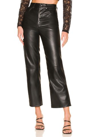 BlankNYC + Faux Leather Straight Leg Pant