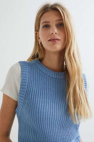 H&M + Crop Sweater Vest