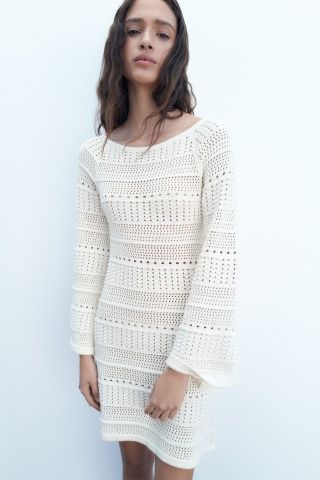 Zara + Cotton Knit Dress