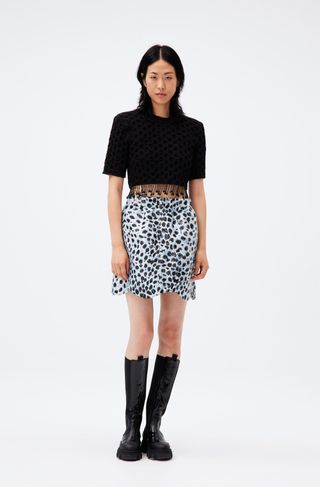 Ganni + Jacquard Mini Skirt