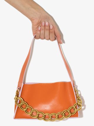Manu Atelier + Orange Kesme Mini Leather Shoulder Bag