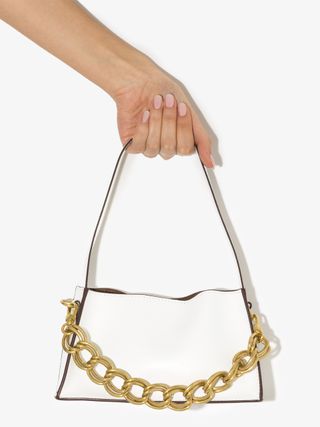 Manu Atelier + White Kesme Mini Leather Shoulder Bag