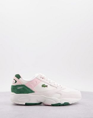 Lacoste + Storm 96 Lo Suede Mix Chunky Trainers in Multi