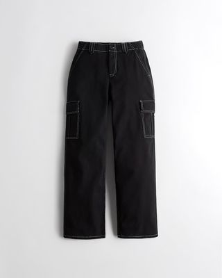 Hollister + High-Rise Baggy Trousers
