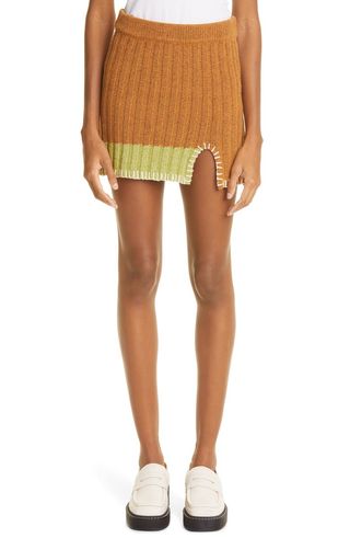 Yan Yan + Tweedle Knit Miniskirt