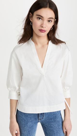 Rebecca Taylor + V Neck Blouse