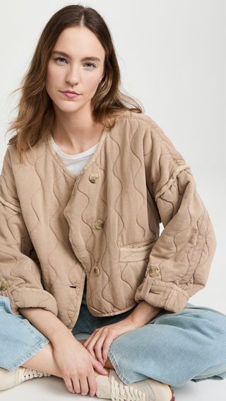 Free People + Gwynnie Quilted Jacket
