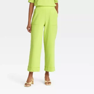 Who What Wear x Target + Mid-Rise Wide Leg Terry Lounge Pants
