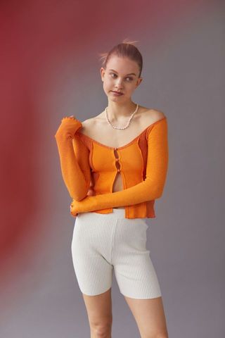 Urban Outfitters + Deni Off-The-Shoulder Top