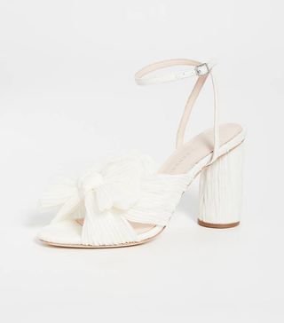 Loeffler Randall + Camellia Pleated Bow Heel With Ankle Strap