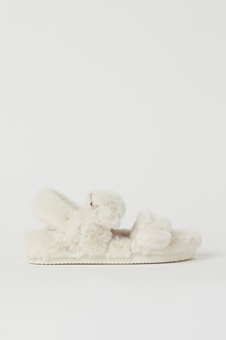 H&M + Faux Fur Sandals