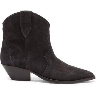 Isabel Marant + Dewina suede Western ankle boots