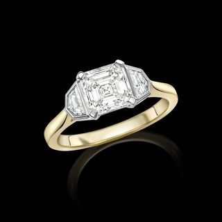 Emma Clarkson Webb + Emily L 18k Yellow and White Gold Diamond Ring