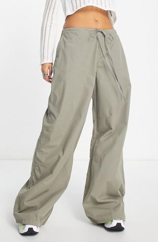 ASOS Design + Cotton Parachute Pants
