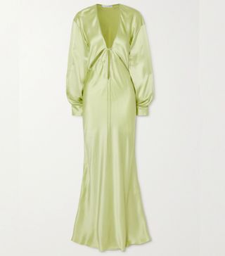 Christopher Esber + Triquetra Cutout Silk-Charmeuse Maxi Dress