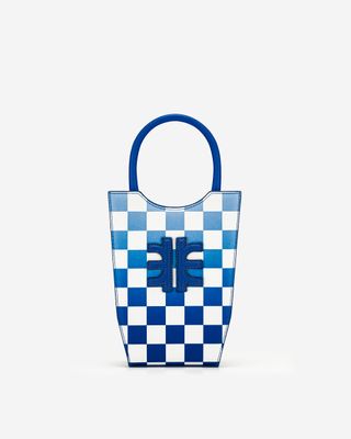 JW Pei + Dark Blue Fei Gradient Checkerboard Phone Bag