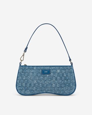JW Pei + Blue Denim Weave Eva Shoulder Bag