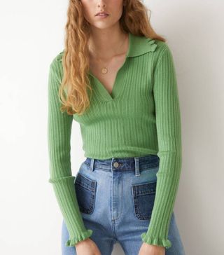 & Other Stories + Fitted Rib Knit Top