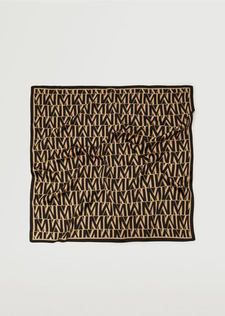 Mango + Printed Scarf With Logo