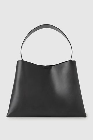 COS + Folded Leather Large Shoulder Bag