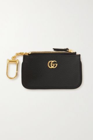 Gucci + Marmont Textured-Leather Coin Purse