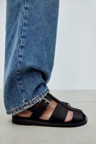 Zara + Fabric Fisherman Sandals
