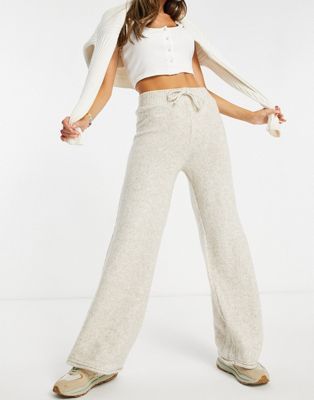 Topshop + Knitted Pant in Oat