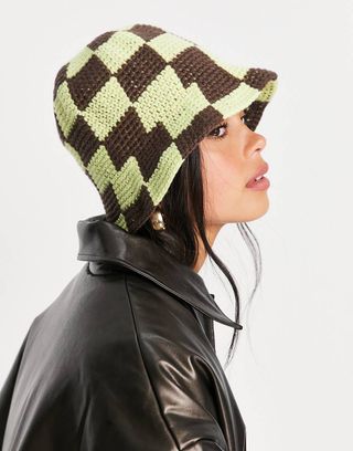 ASOS Design + Crochet Bucket Hat