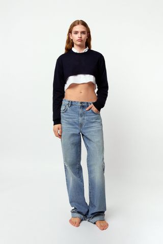 Zara + ZW the Selvedge Loose Vintage Jeans