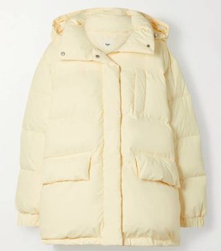 Frankie Shop + Tignes Hooded Quilted Recycled Shell Down Coat