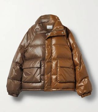 Frankie Shop + Solan Two-Tone Quilted Shell Down Jacket