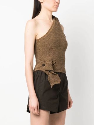 Jacquemus + One-Shoulder Knitted Top