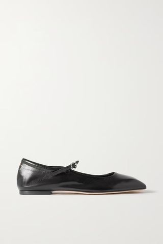 Aeyde + Uma Leather Mary Jane Ballet Flats