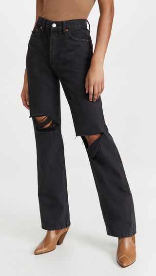 Re/Done + High-Rise Loose Jeans