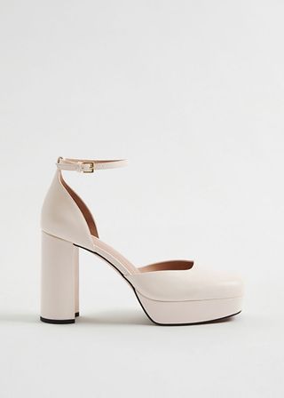 & Other Stories + Leather Platform Mary Jane Pumps