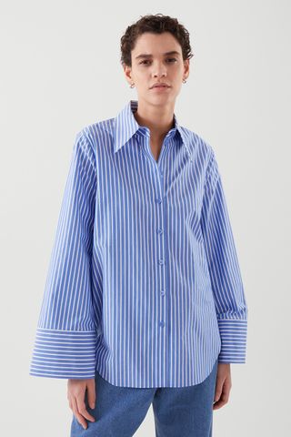 Cos + Relaxed-Fit Wide Sleeve Shirt