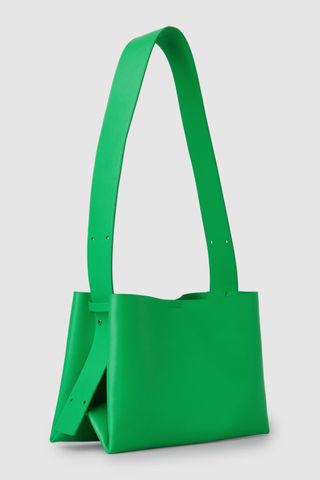 Cos + Folded Leather Medium Shoulder Bag
