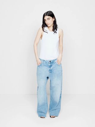 Raey + Gait Organic-Cotton Super Wide-Leg Jeans