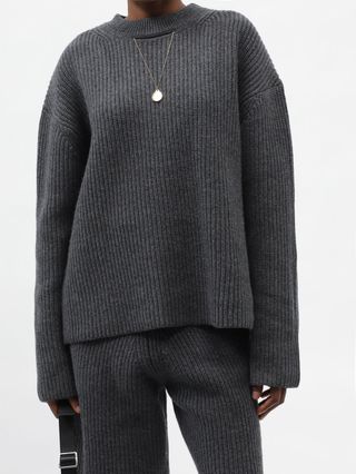 Altu + Merino-Blend Rib-Knit Sweater